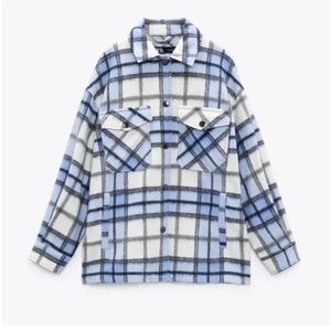 Zara plaid overshirt shacket